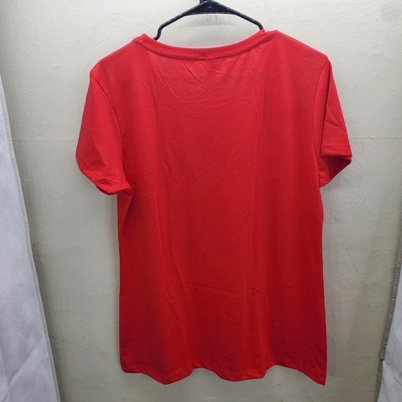 Coffee Please Short Sleeve T Shirt Women's Size XXL Red NEW - Picture 4 of 4